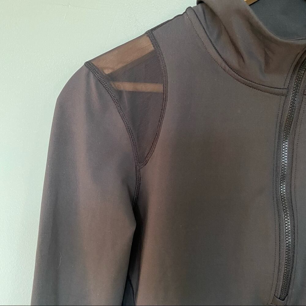 Victoria’s Secret Sport | Black Mesh Detail Zip Up Workout Jacket - Picture 3 of 7